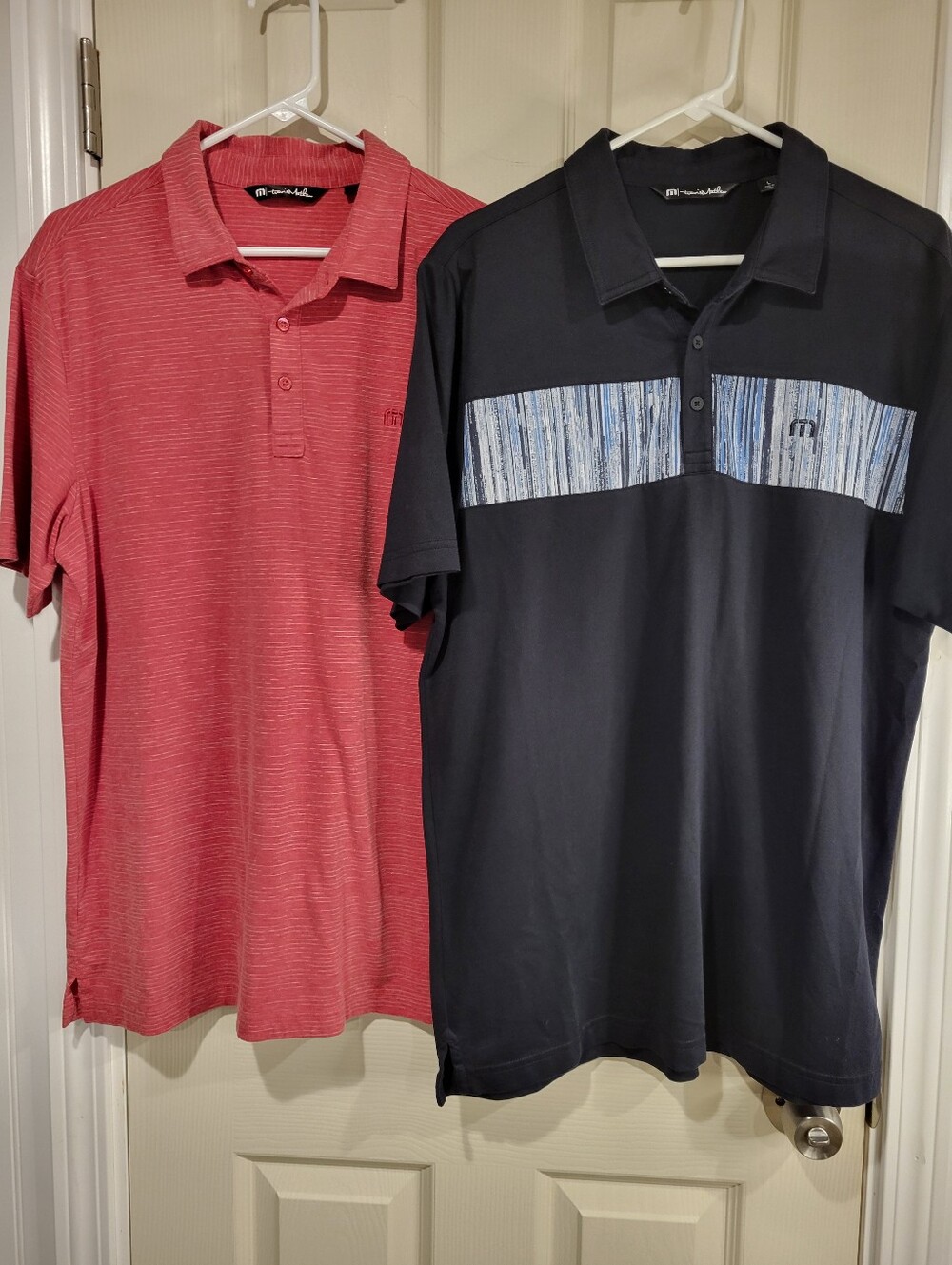 Travis Mathew Mens Polo Shirt Bundle Size L Large Eco Blend Pima Cotton Golf Lot